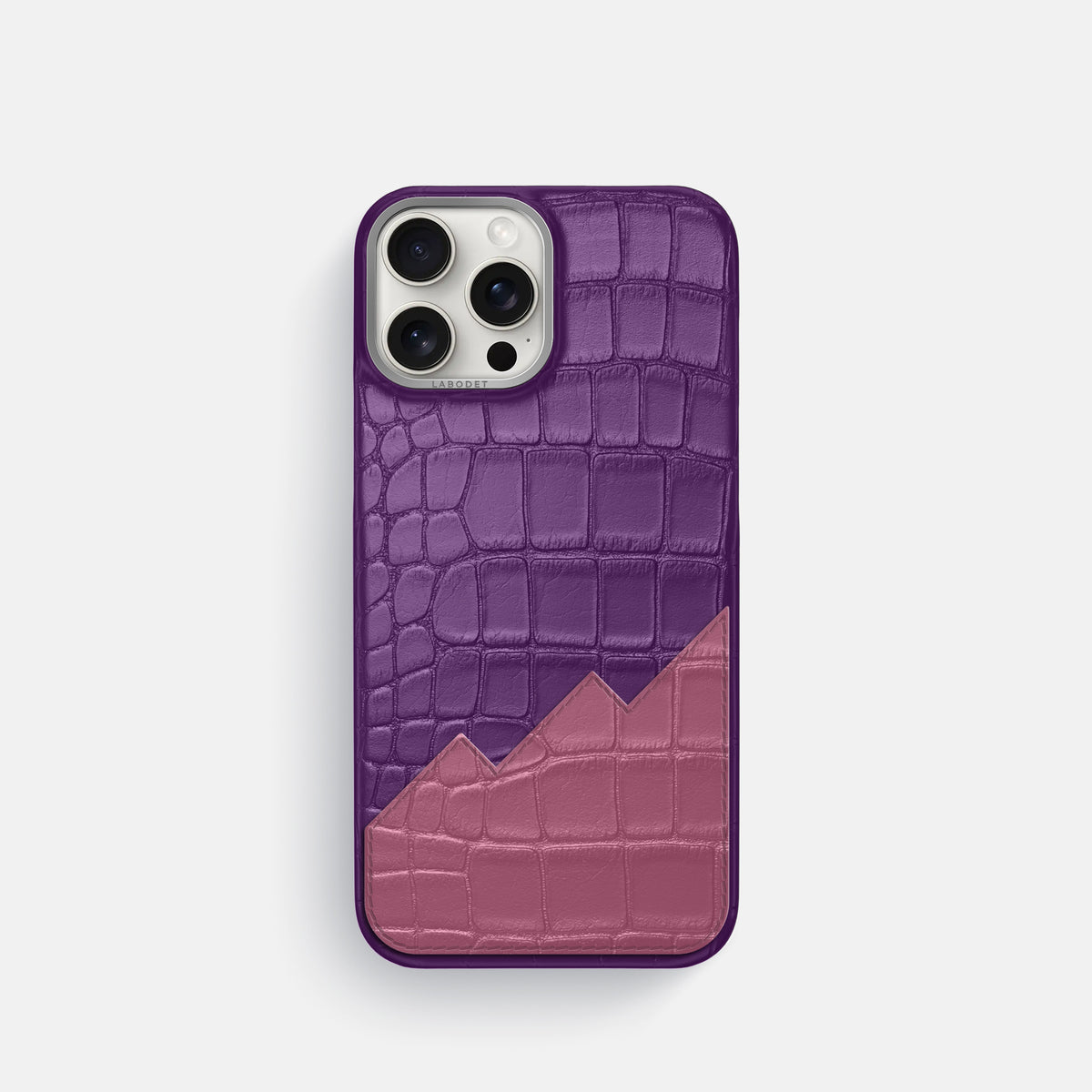 Classic Case With UpOnly For iPhone 16 Pro In Alligator -1 | Purple-Steel