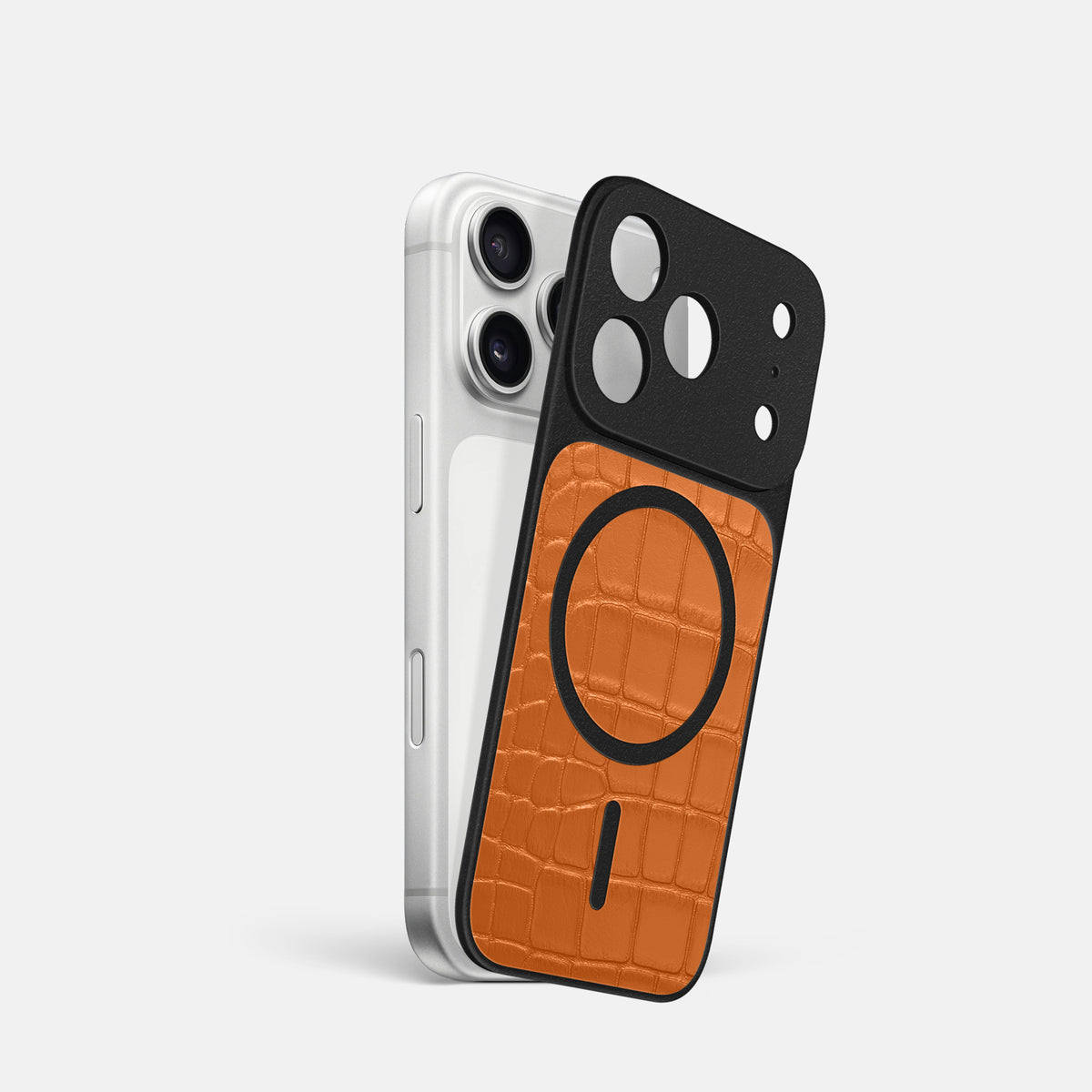MagSafe Mask For iPhone 17 Pro In Alligator -1 | Orange