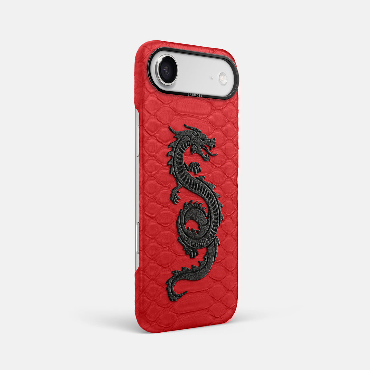 Classic Case With Carbon Dragon For iPhone 17 Air In Python -2 | Red-Black