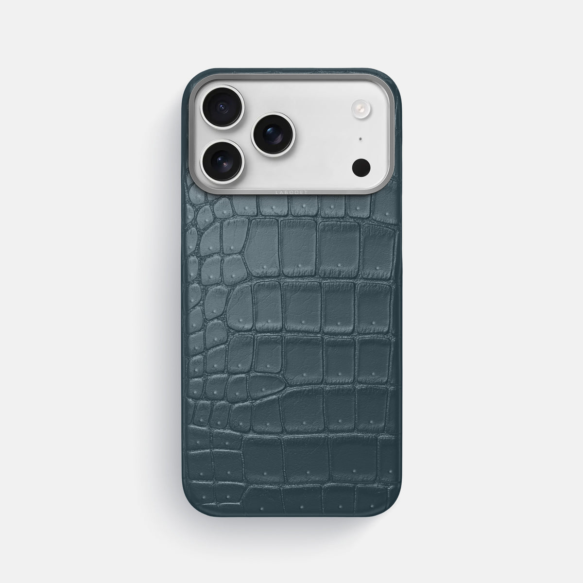 Classic Case For iPhone 17 Pro Max In Porosus Crocodile -1 | Denim-Steel
