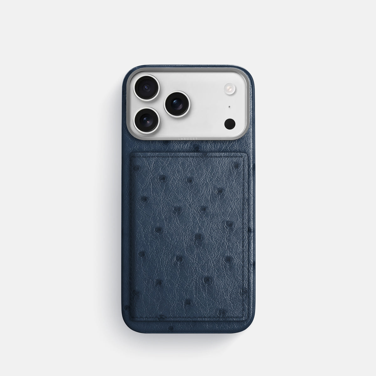 Bi-Fold Case For iPhone 17 Pro In Ostrich -1 | Navy-Blue-Steel