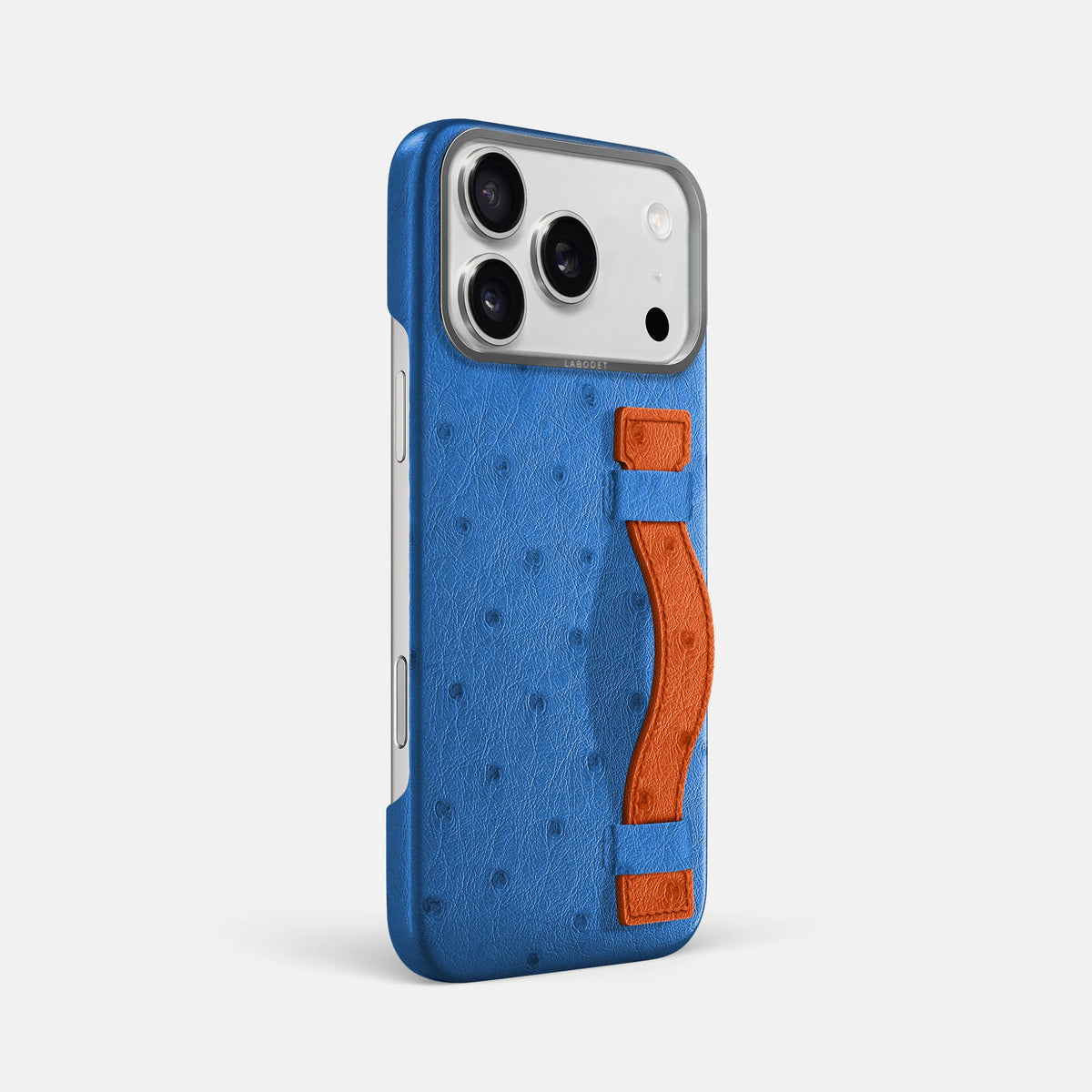 Handle Case Coloré For iPhone 18 Pro Max In Ostrich -2 | Royal-Blue-Steel