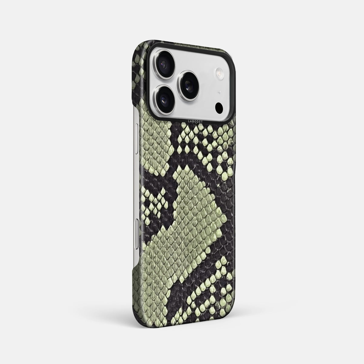 Classic Case For iPhone 17 Pro Max In Deluxe Python -2 | Army-Green-Black