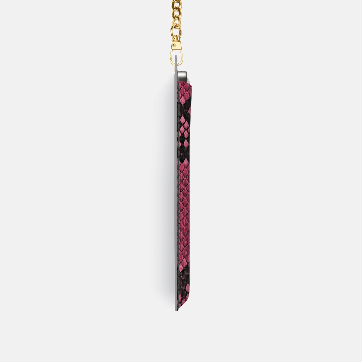 Crossbody Bag For iPhone 18 Pro In Deluxe Python -4 | Burgundy-Gold