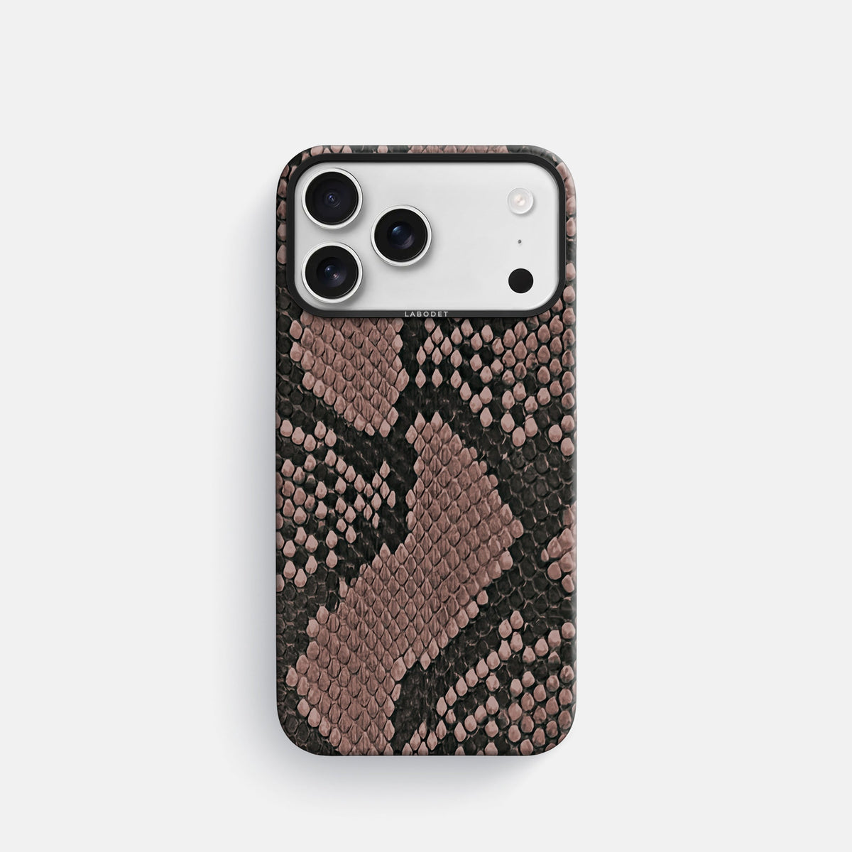 Classic Case For iPhone 18 Pro In Deluxe Python -1 | Mahogany-Brown-Black