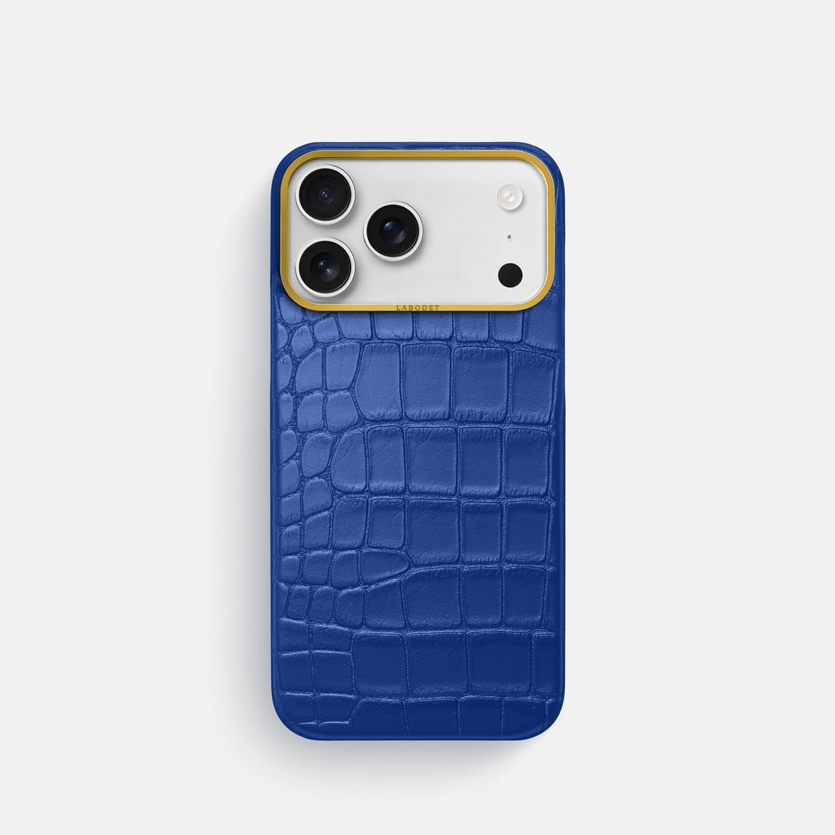 Classic Case For iPhone 18 Pro In Alligator -1 | Royal-Blue-Gold