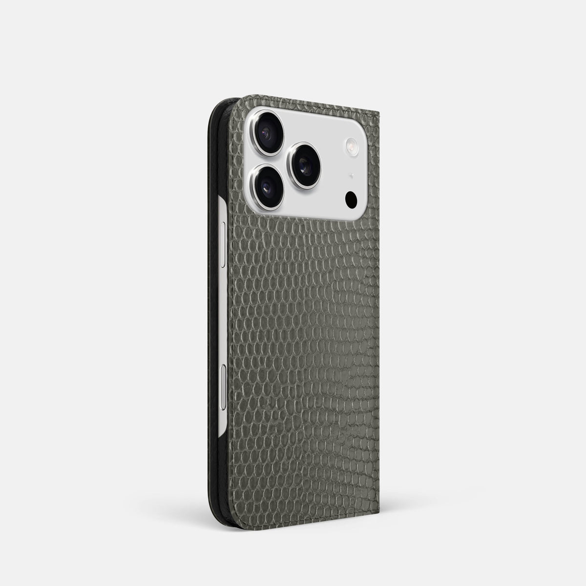 Folio Slim Case For iPhone 18 Pro In Lizard -1 | Grey