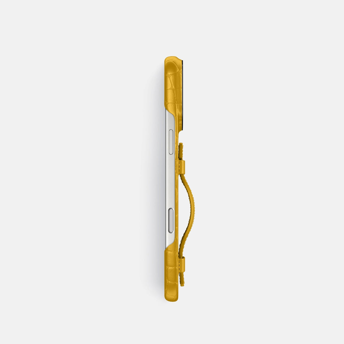Handle Case For iPhone 18 Pro In Alligator -3 | Yellow-Black