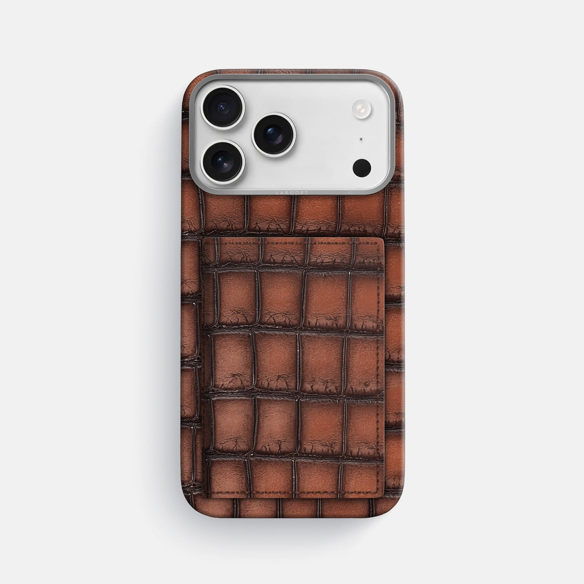 Bi-Fold Case For iPhone 18 Pro Max In Patina Alligator -1 | Baobab-Steel