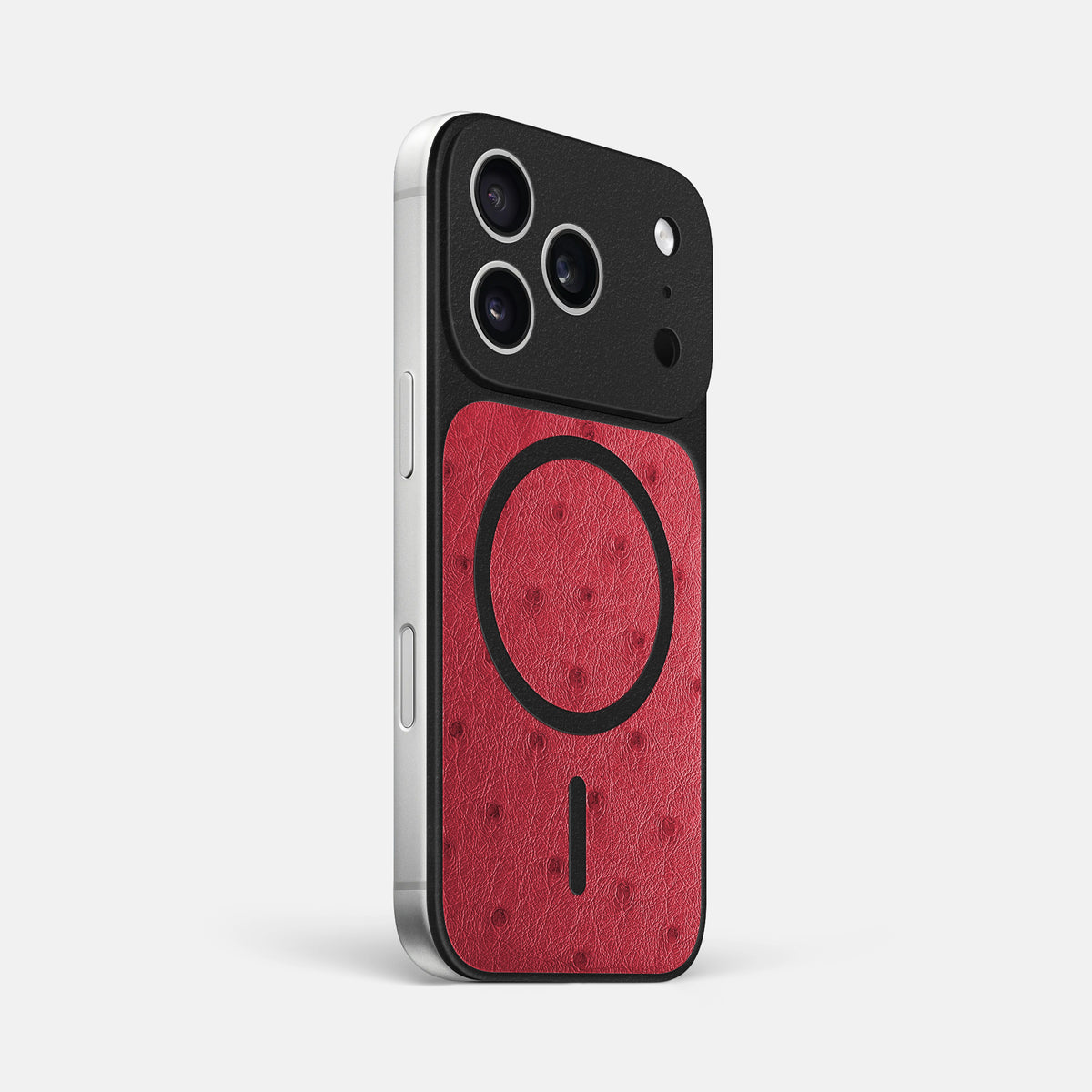 MagSafe Mask For iPhone 17 Pro Max In Ostrich -2 | Red