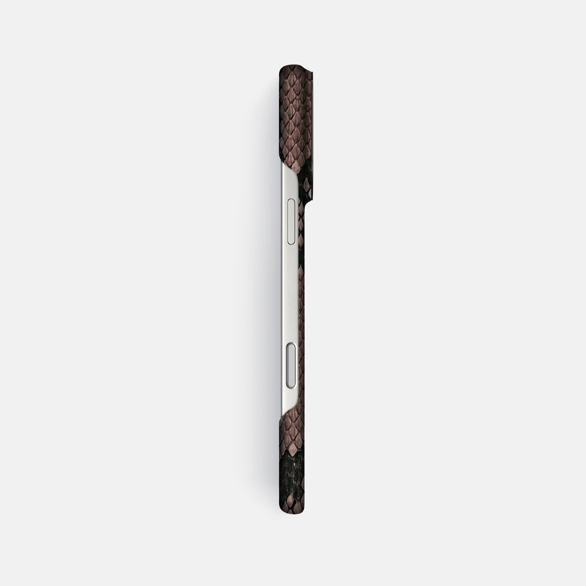 Classic Case For iPhone 17 Pro Max In Deluxe Python -3 | Mahogany-Brown-Black