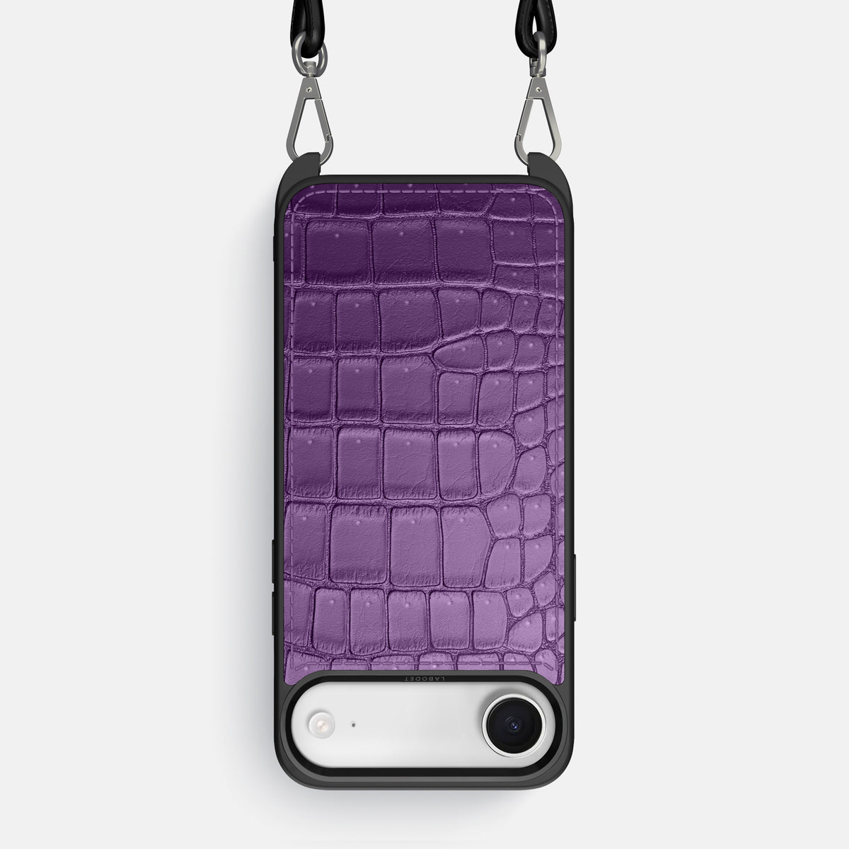 Crossbody Sport Case For iPhone 17 Air In Porosus Crocodile -1 | Purple