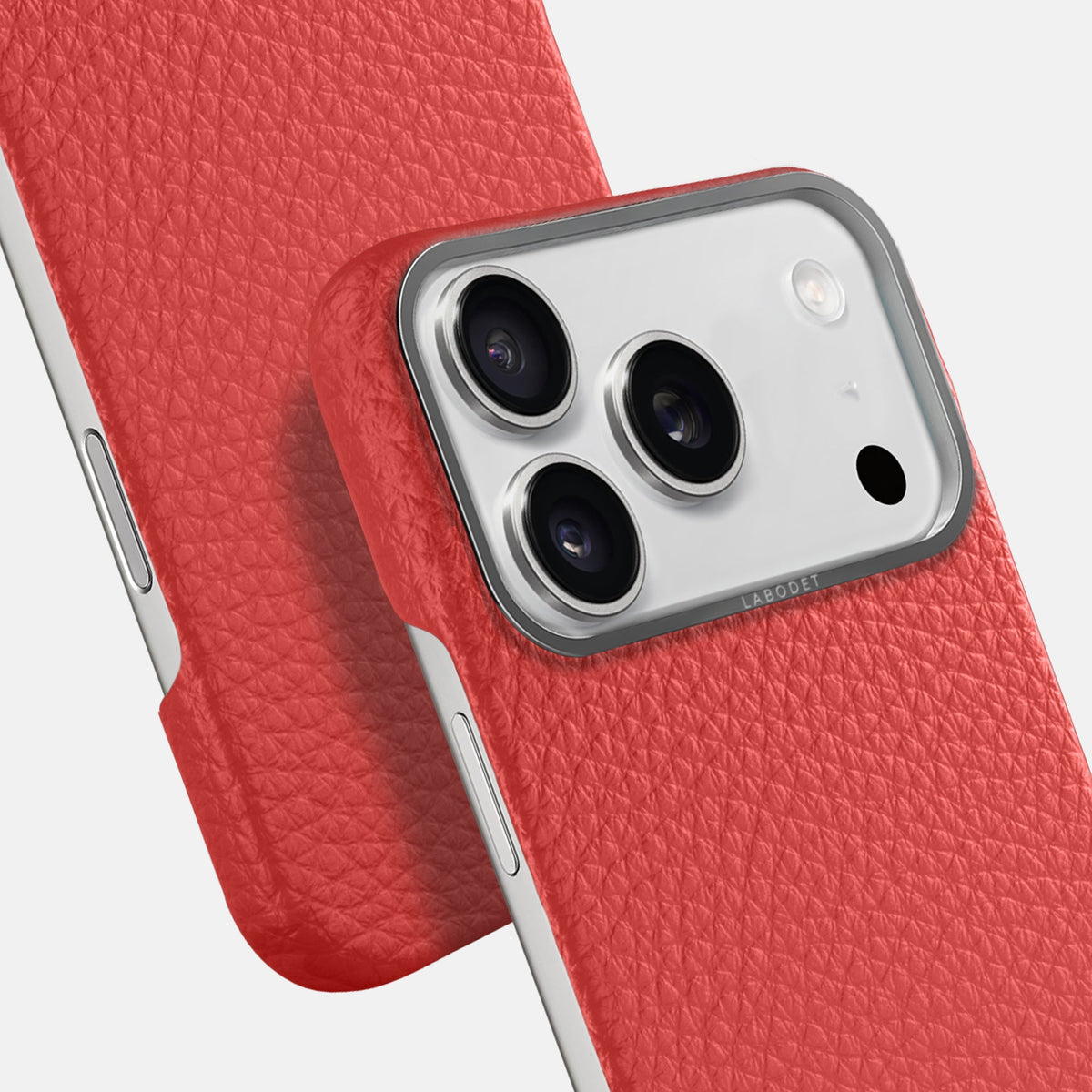 Classic Case For iPhone 18 Pro In Calf -6 | Red-Steel