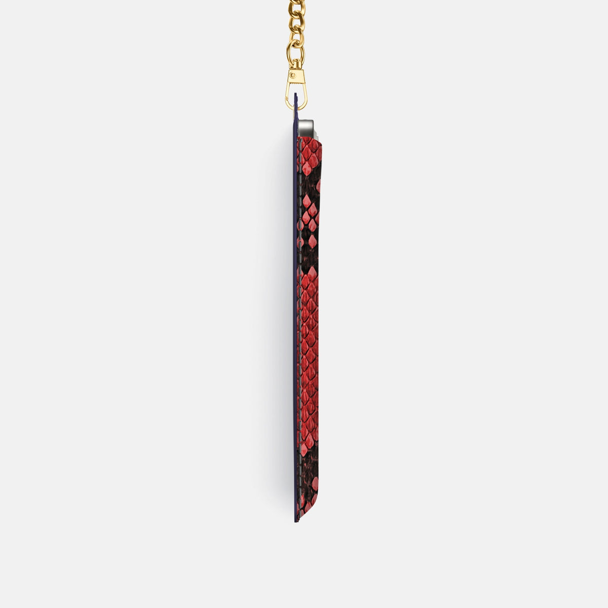 Crossbody Bag For iPhone 18 Pro In Deluxe Python -4 | Red-Gold