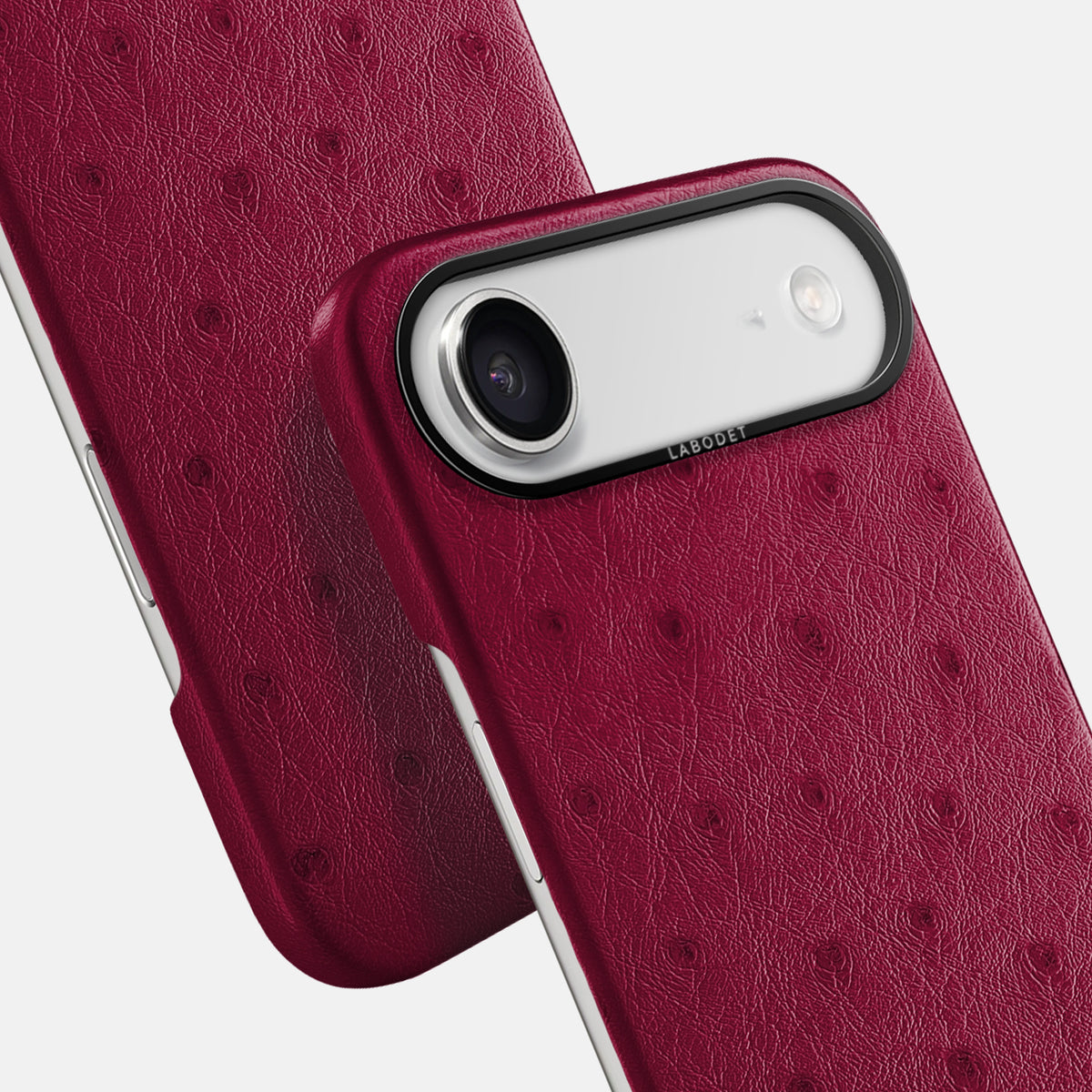Classic Case For iPhone 17 Air In Ostrich -6 | Bordeaux-Black