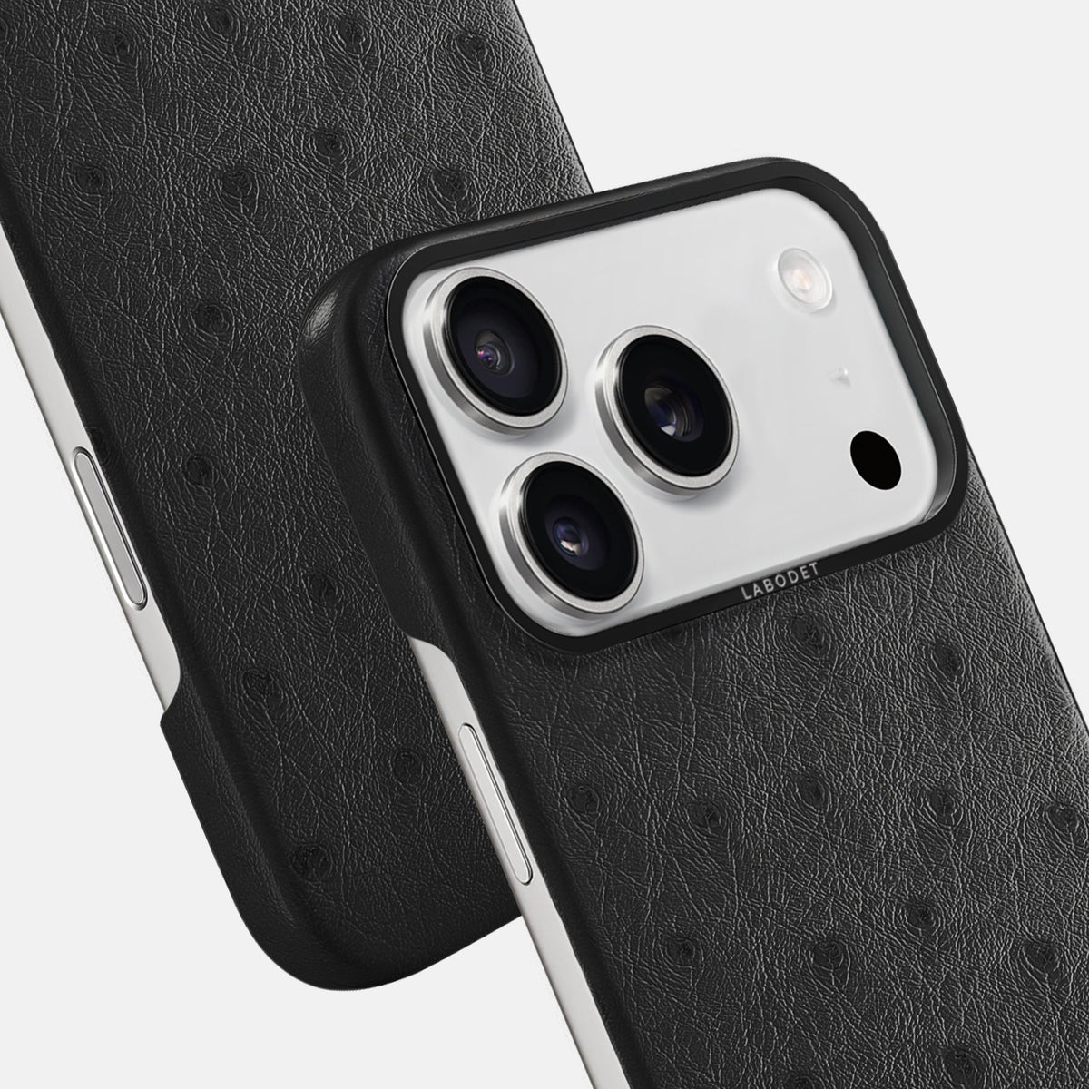 Classic Case For iPhone 18 Pro Max In Ostrich -6 | Black-Black