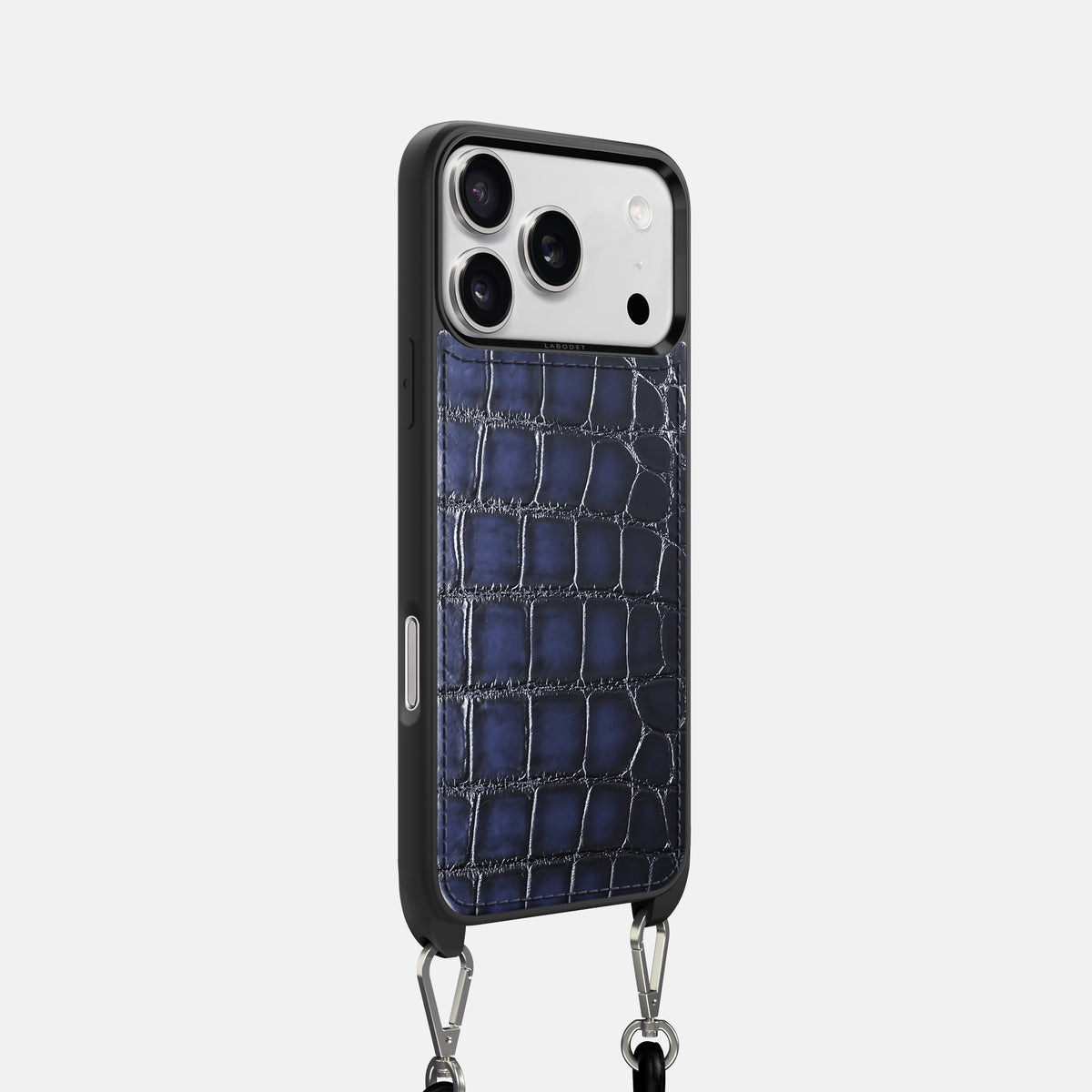 Crossbody Sport Case For iPhone 17 Pro In Patina Alligator -2 | Havana-Blue