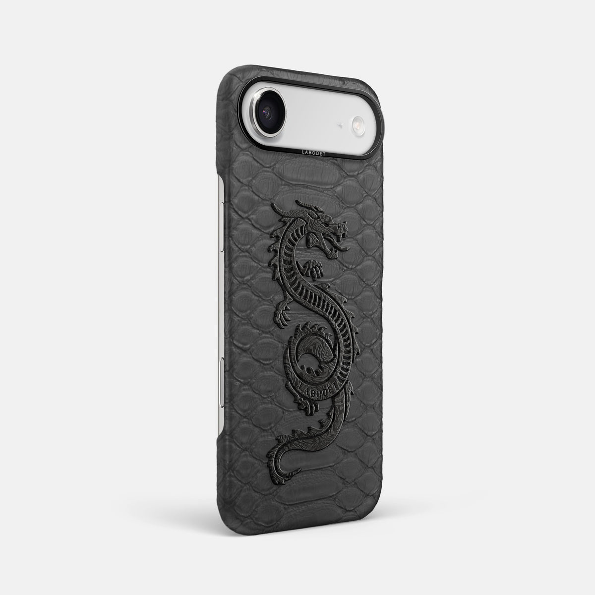 Classic Case With Carbon Dragon For iPhone 17 Air In Python -2 | Grey-Black