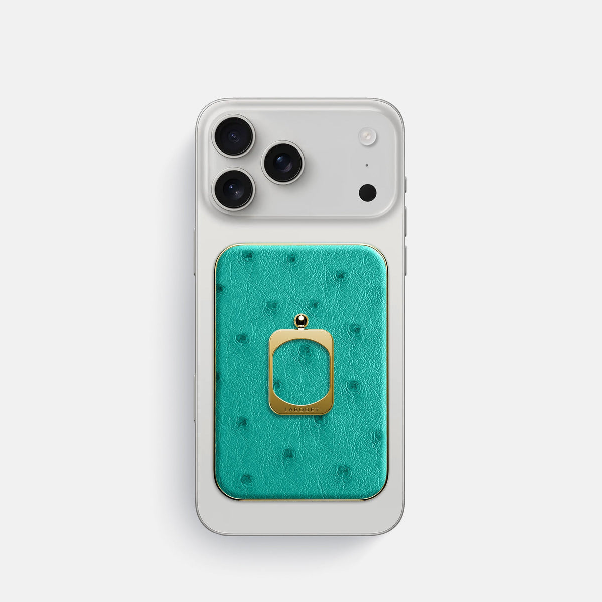 MagSafe Ring For iPhone 18 Pro In Ostrich -2 | Turquoise-Gold