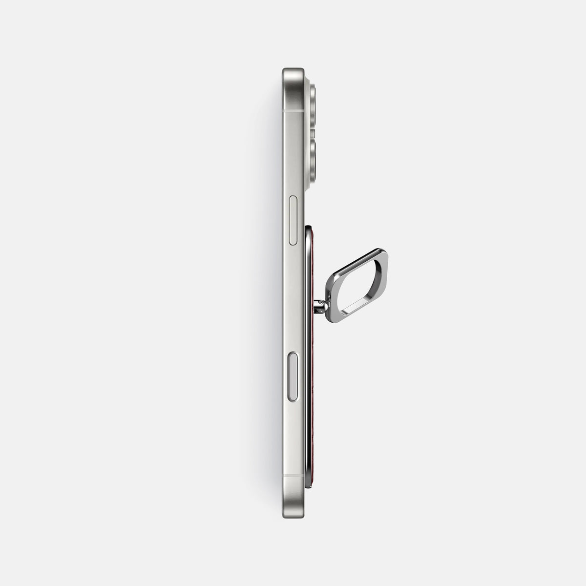 MagSafe Ring For iPhone 17 Pro Max In Calf -3 | Bordeaux-Steel
