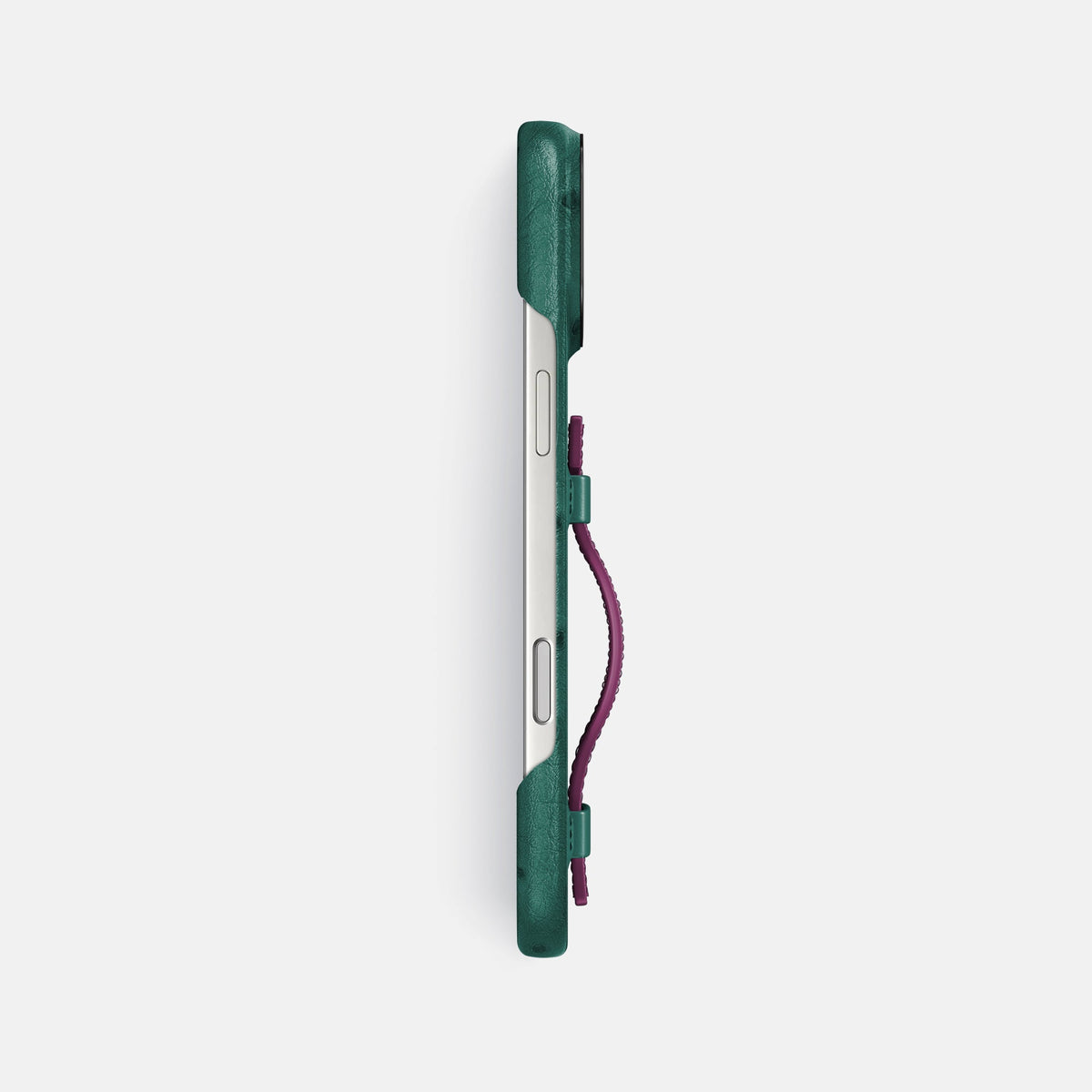 Handle Case Coloré For iPhone 18 Pro Max In Ostrich -3 | Forest-Green-Black
