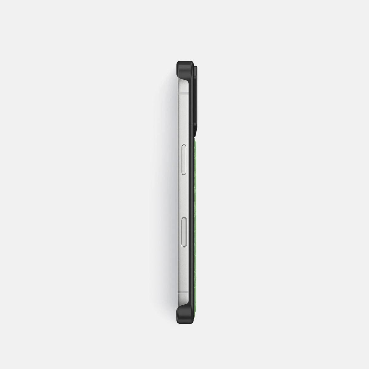 Metal Case For iPhone 18 Pro In Alligator -3 | Apple-Green-Black