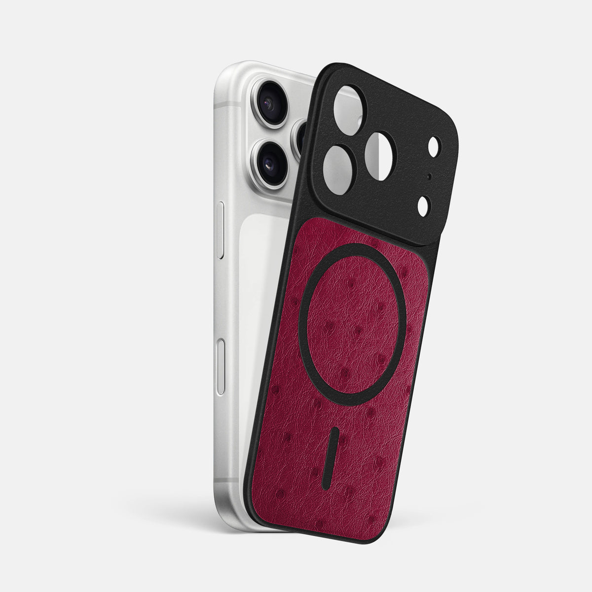 MagSafe Mask For iPhone 17 Pro Max In Ostrich -1 | Bordeaux