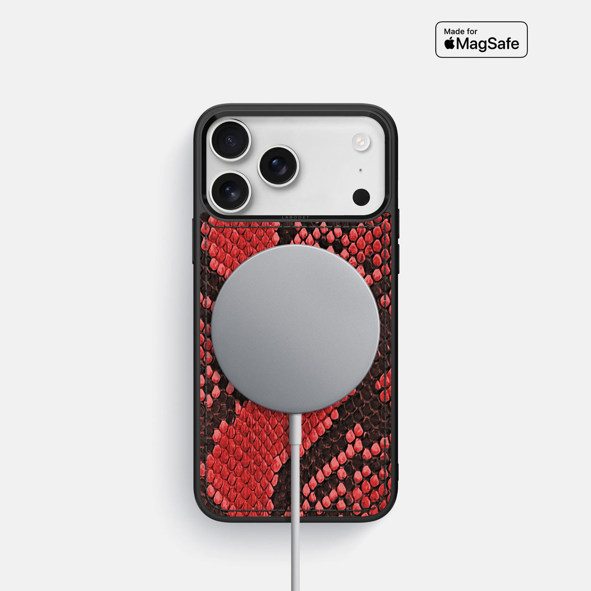 Sport Case For iPhone 18 Pro In Deluxe Python -5 | Red