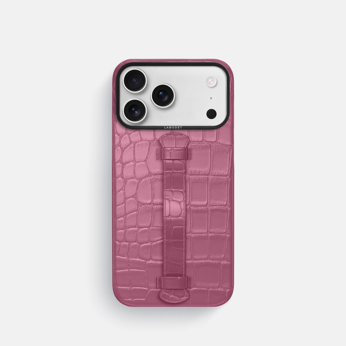 Center Handle For iPhone 18 Pro In Alligator -2 | Pink-Lagoon-Black