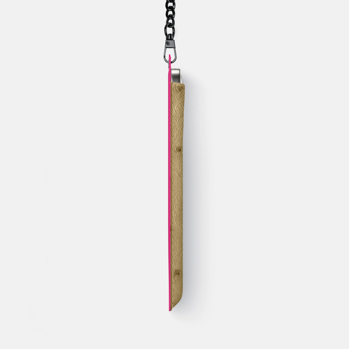 Crossbody Bag For iPhone 18 Pro Max In Ostrich -4 | Desert-Sand-Black