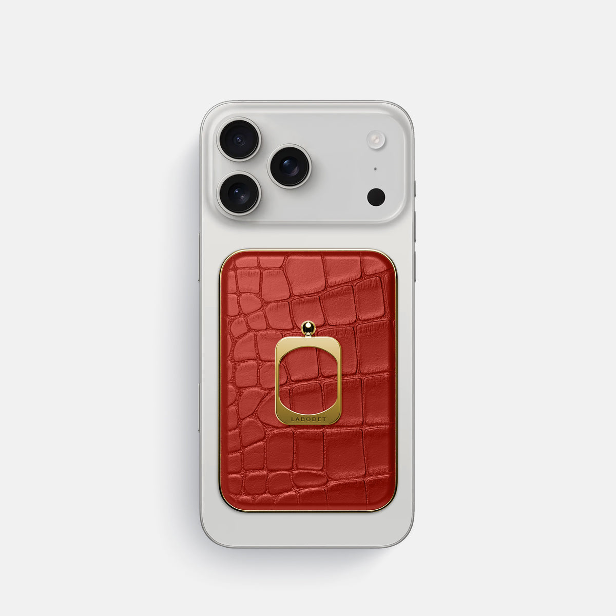 MagSafe Ring For iPhone 17 Pro In Alligator -1 | Red-Gold