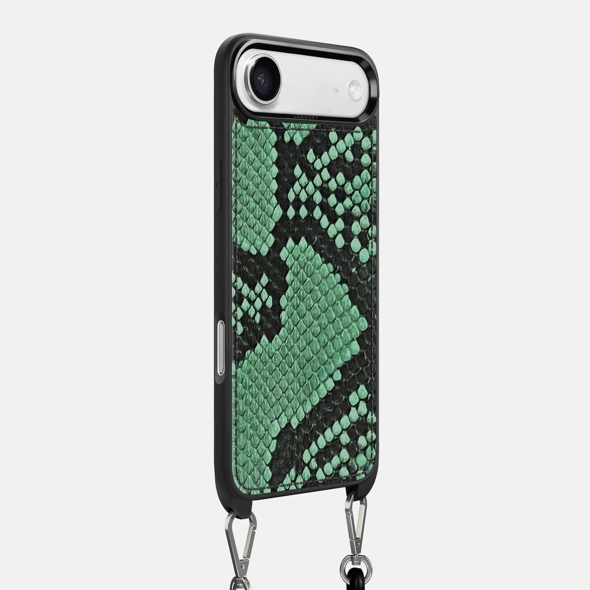 Crossbody Sport Case For iPhone 17 Air In Deluxe Python -2 | Forest-Green