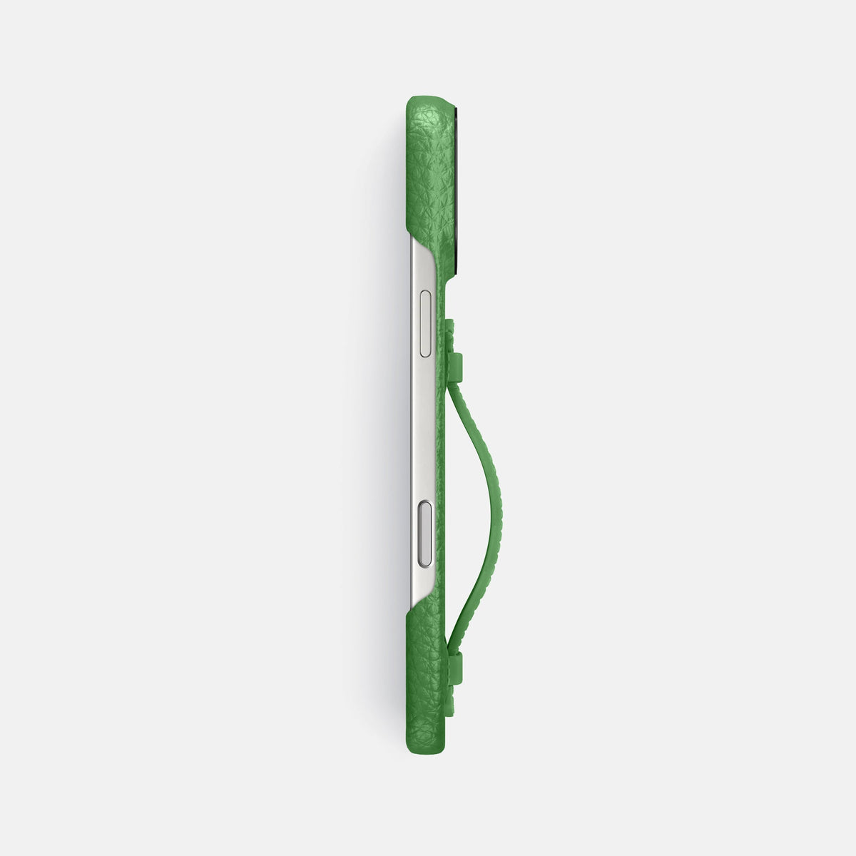 Center Handle For iPhone 18 Pro Max In Calf -2 | Herb-Black