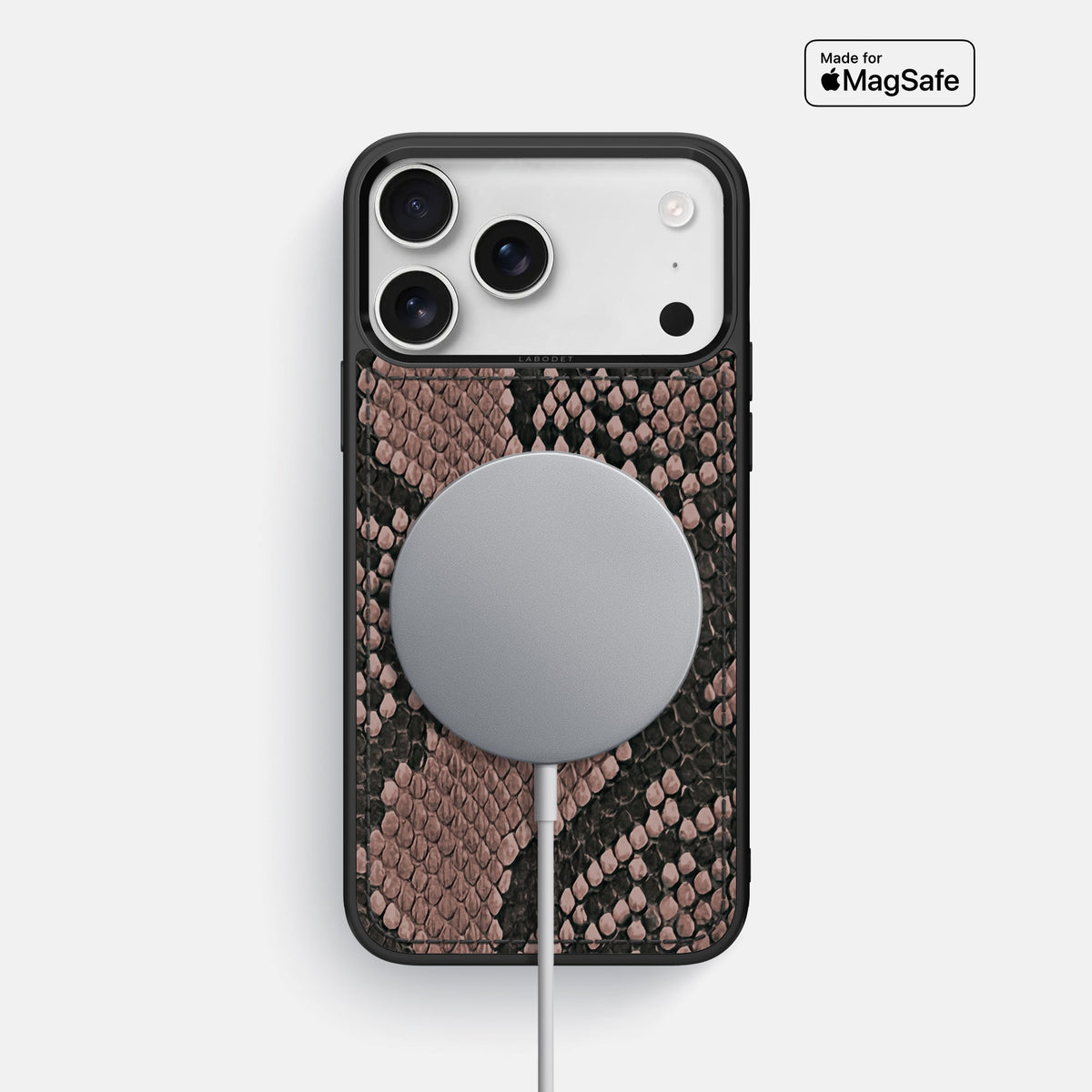 Sport Case For iPhone 18 Pro Max In Deluxe Python -5 | Mahogany-Brown