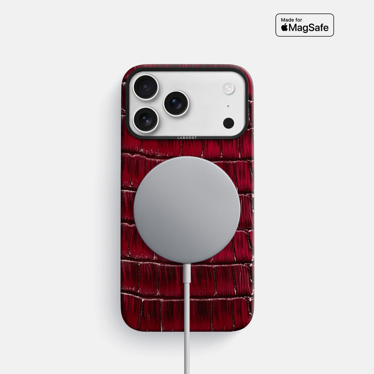 Classic Case For iPhone 18 Pro In Patina Alligator -5 | Havana-Burgundy-Black