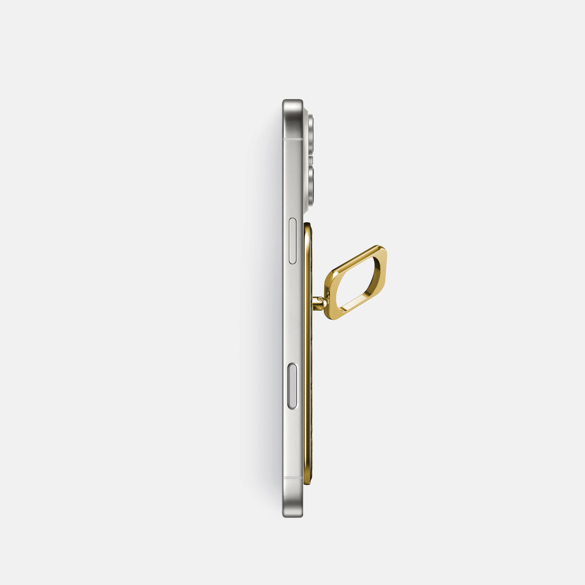 MagSafe Ring For iPhone 17 Pro In Alligator -3 | Grey-Gold