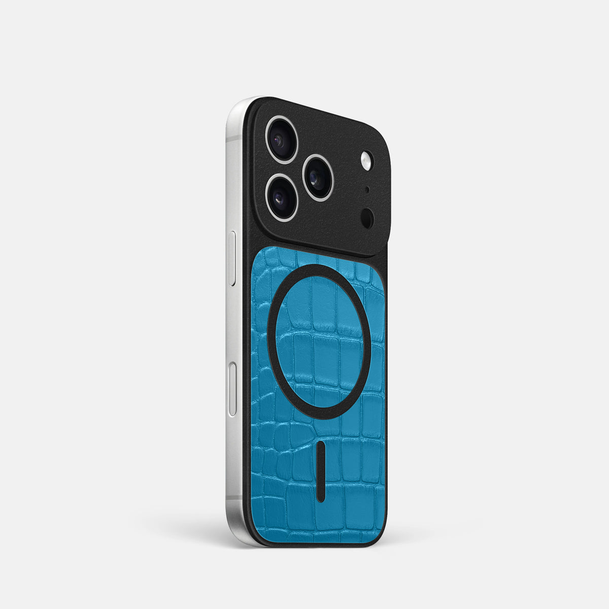 MagSafe Mask For iPhone 17 Pro In Alligator -2 | Curaçao-Blue