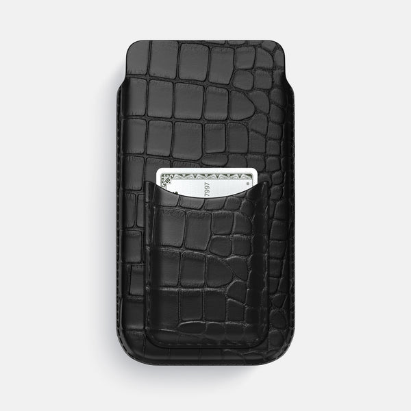 Pouch Card Case For iPhone 17 Air In Alligator