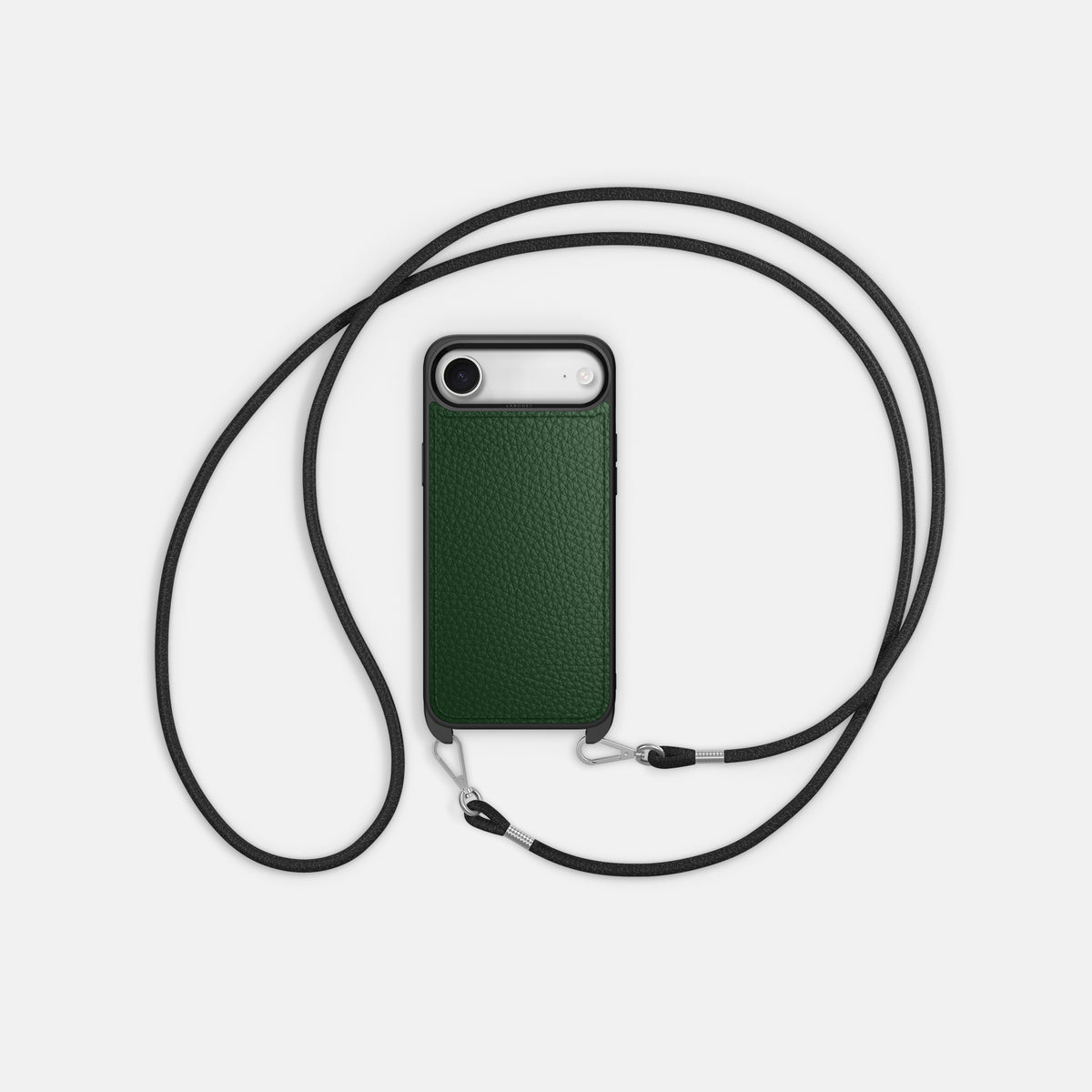 Crossbody Sport Case For iPhone 17 Air In Calf -5 | Dark-Green