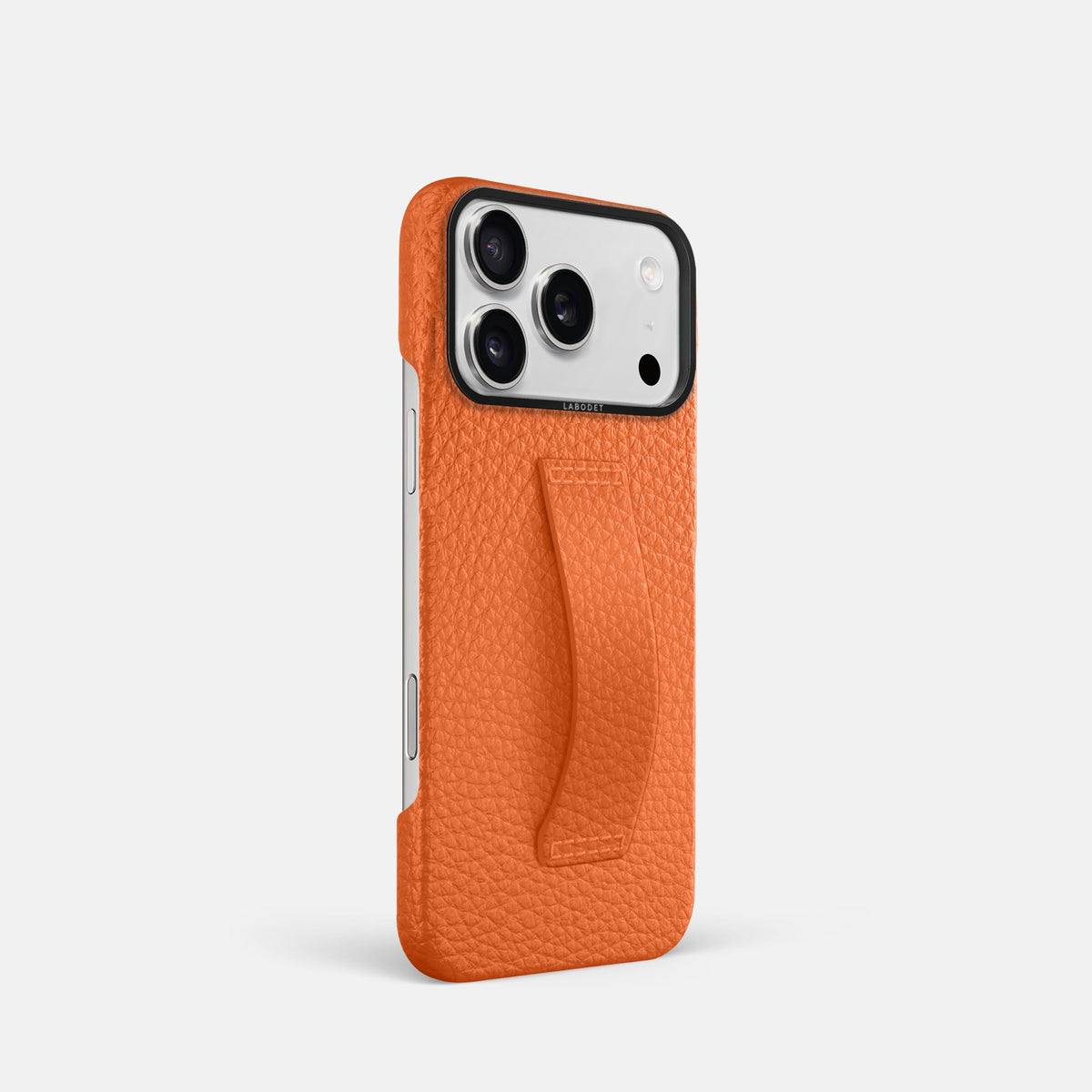 Finger Case For iPhone 18 Pro In Calf -2 | Orange-Black