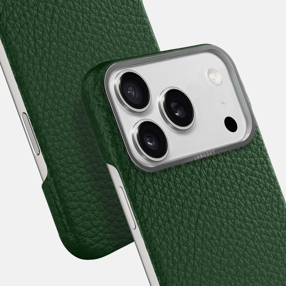 Classic Case For iPhone 18 Pro Max In Calf -6 | Dark-Green-Steel