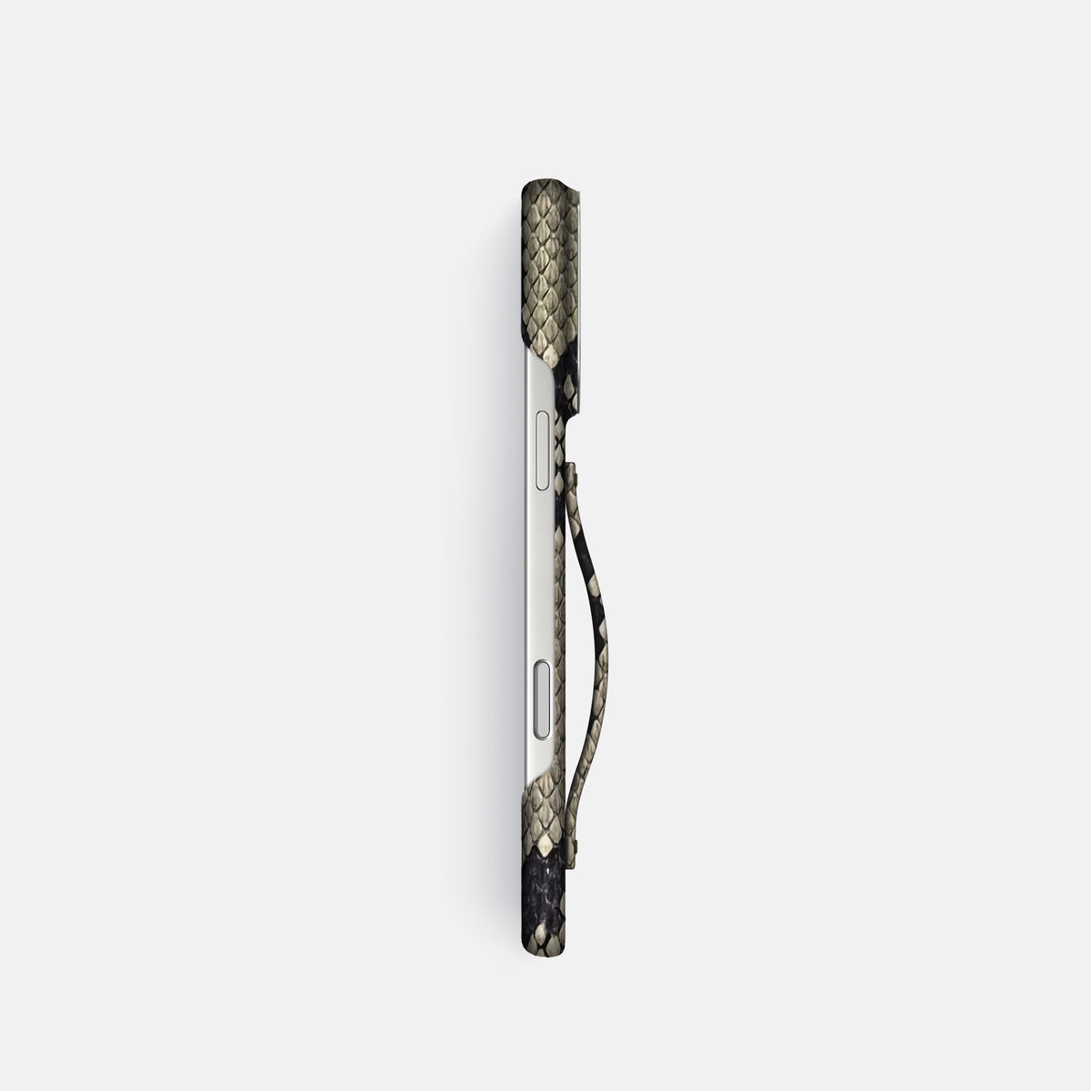 Finger Case For iPhone 17 Pro In Deluxe Python -3 | Savannah-Steel