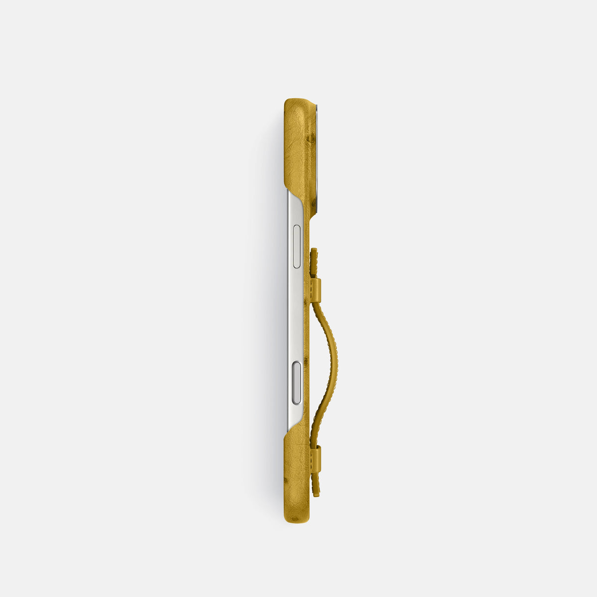 Handle Case For iPhone 17 Pro In Ostrich -3 | Gold-Steel