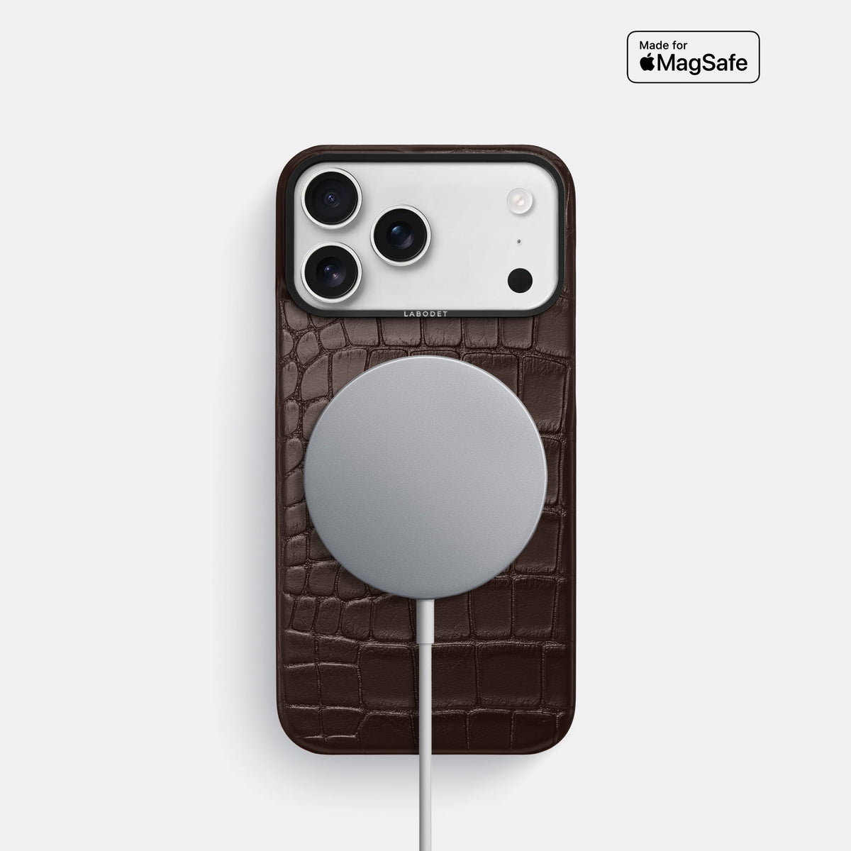 Classic Case For iPhone 18 Pro In Alligator -5 | Dark-Brown-Black