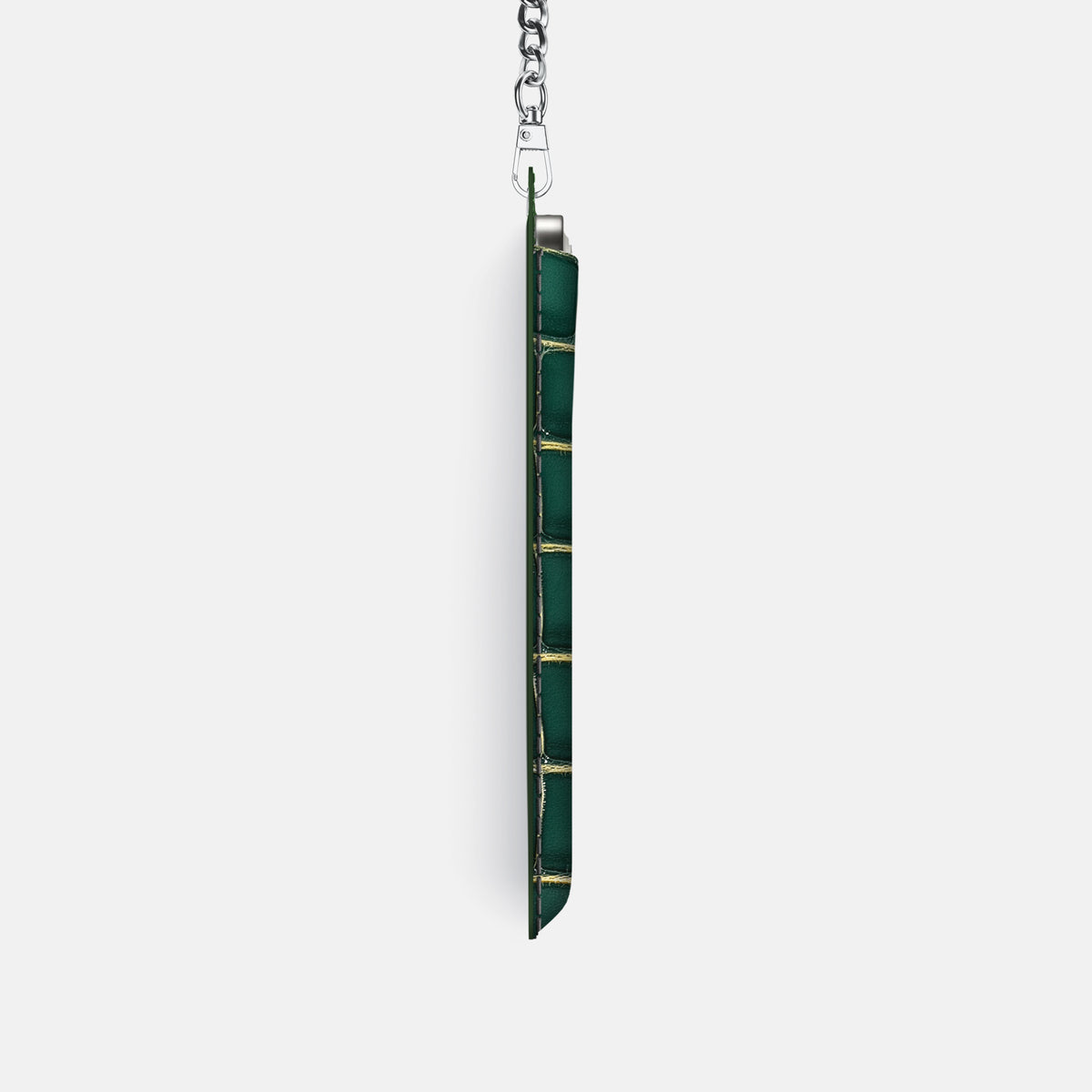 Crossbody Bag For iPhone 17 Pro In Patina Alligator -4 | Cambridge-Steel