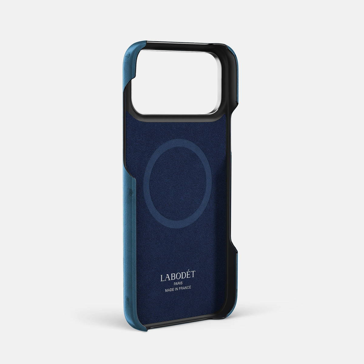 Classic Case For iPhone 17 Pro Max In Ostrich -4 | Blue-Jeans-Steel