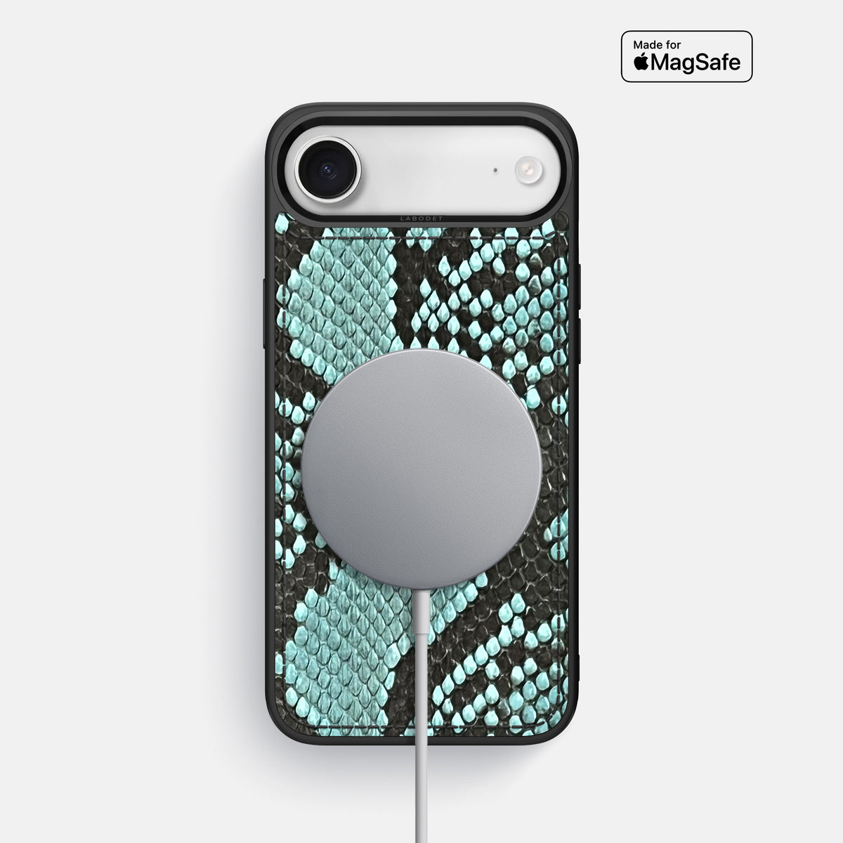 Sport Case For iPhone 17 Air In Deluxe Python -5 | Blue-Lagoon