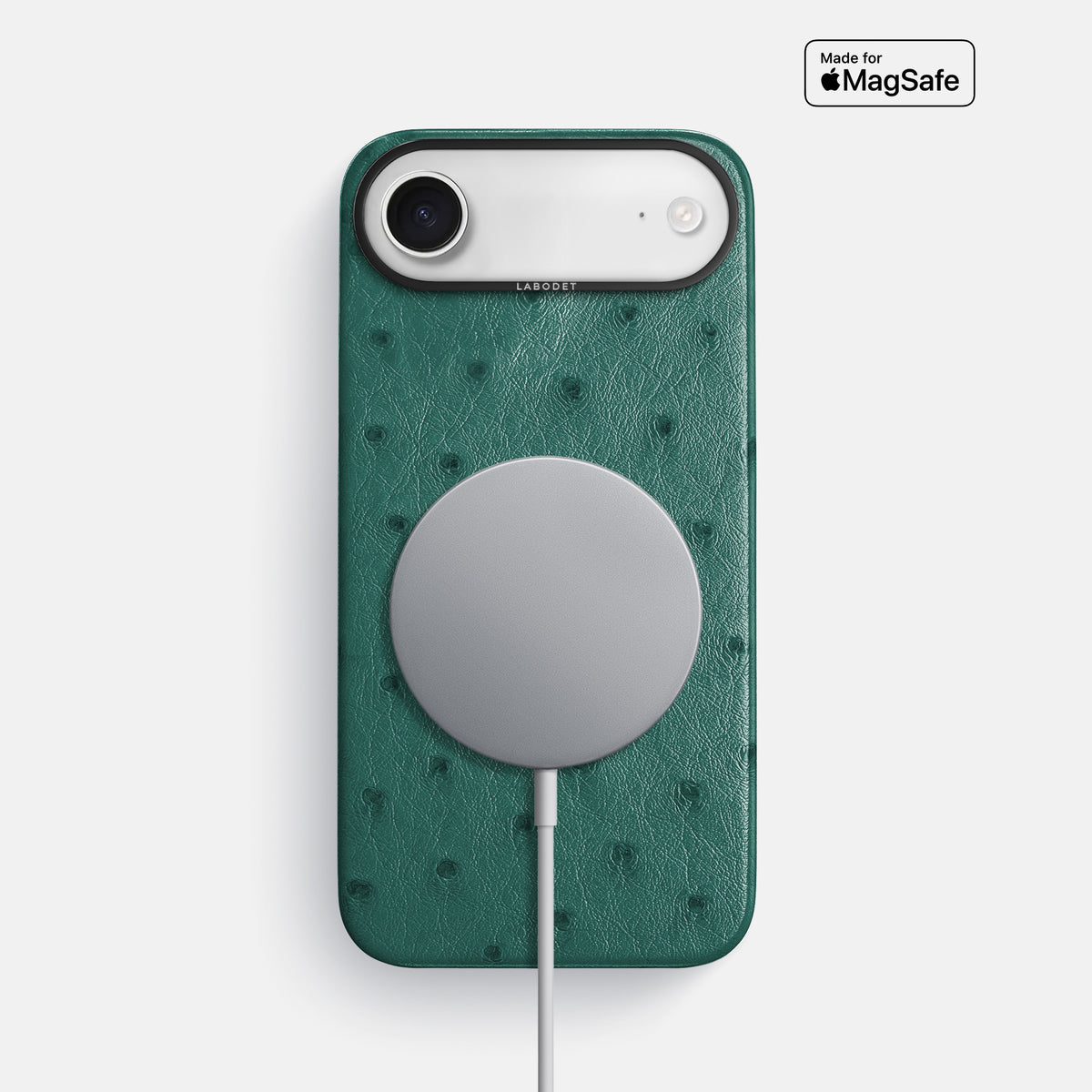 Classic Case For iPhone 17 Air In Ostrich -5 | Forest-Green-Black