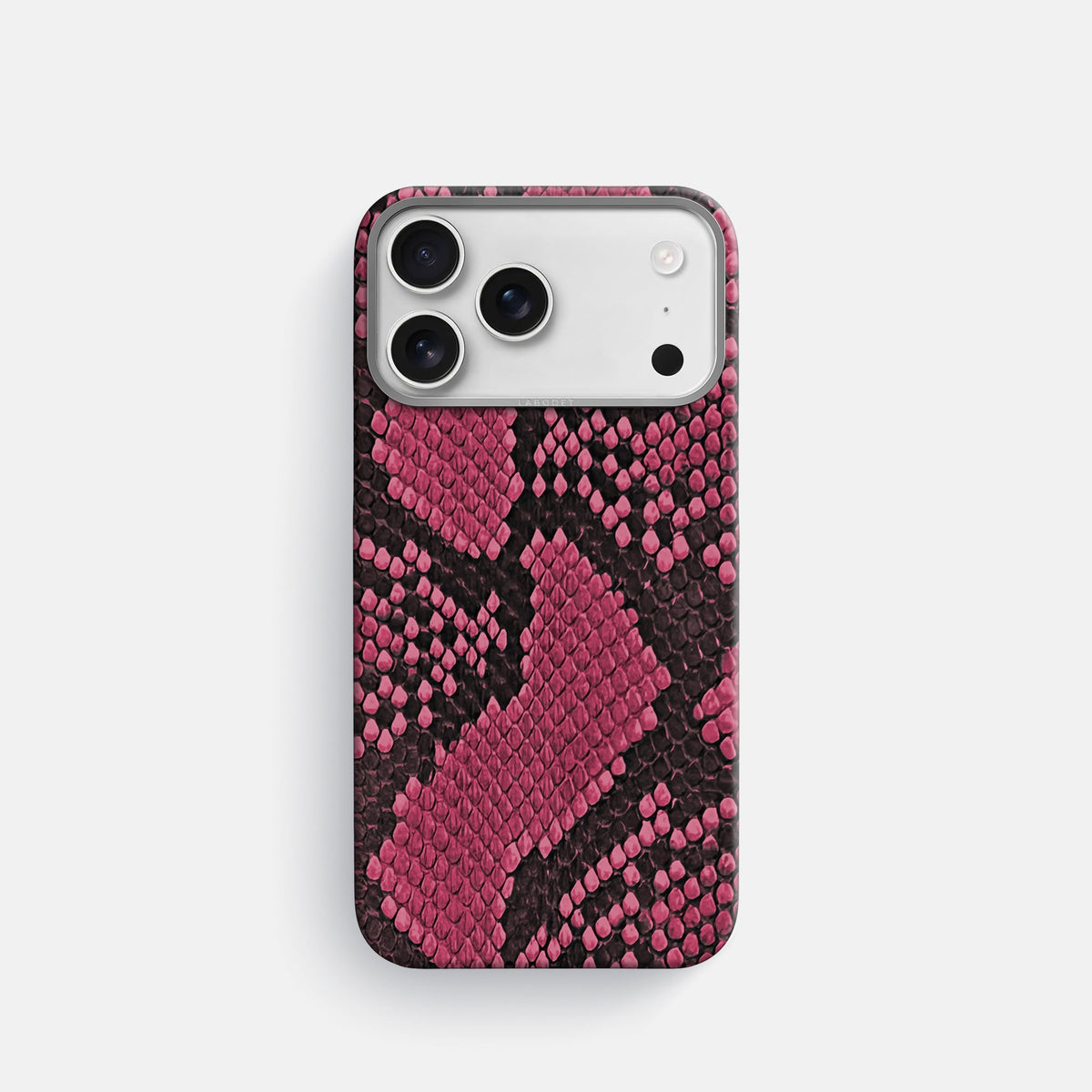Classic Case For iPhone 18 Pro In Deluxe Python -1 | Burgundy-Steel