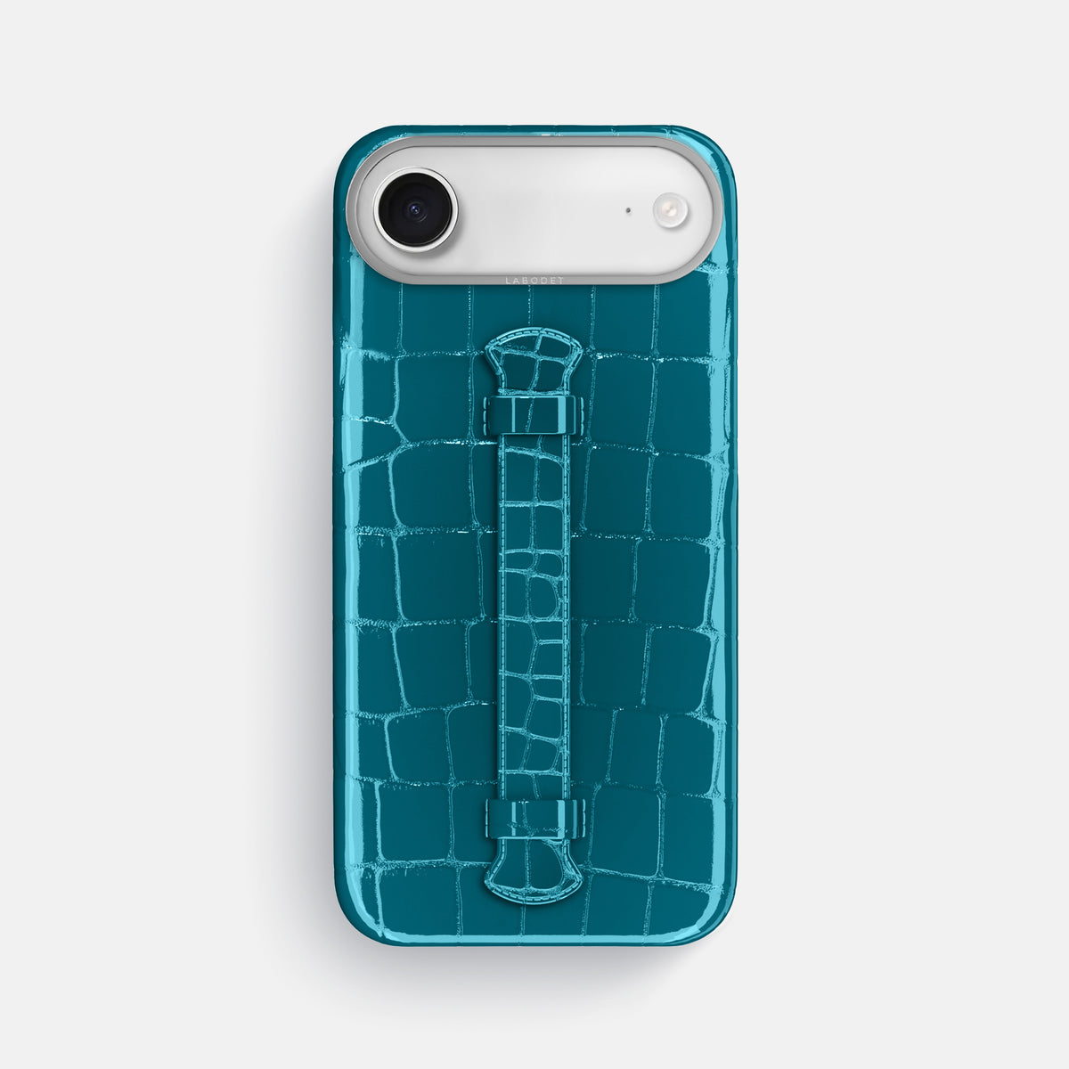 Center Handle For iPhone 17 Air In Shiny Alligator -1 | Curacao-Steel
